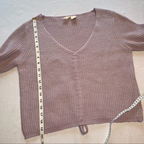 Sky & Sparrow Sweater, Lilac, sz L - Picture 5 of 8
